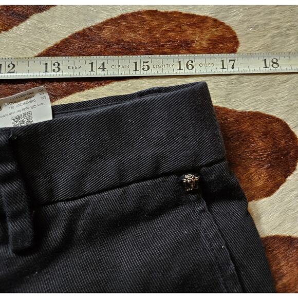 Versace Collection Mens Straight Leg Dress Pants Black EUR 50 Made In Italy 1a - Picture 6 of 8